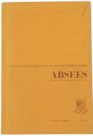 ABSEES. Soviet and East European Abstracts Series - Vol. 1 - July 1970.: