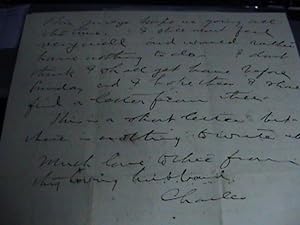 1872 - 1886 ARCHIVE OF THREE (3) HANDWRITTEN MANUSCRIPT LETTERS REGARDING PIONEER KANSAS LIFE AND...
