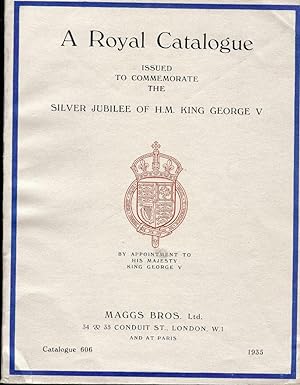 ROYAL CATALOGUE COMMEMORATE SILVER JUBILEE KING GEORGE V 1935 CAT# 606