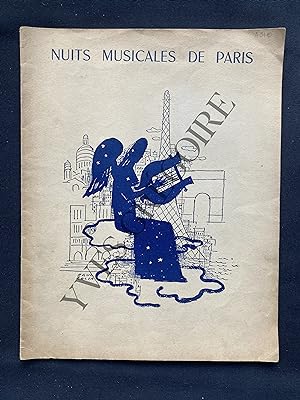PROGRAMME NUITS MUSICALES DE PARIS-PALAIS DE CHAILLOT-DU 27 JUIN AU 27 JUILLET 1951