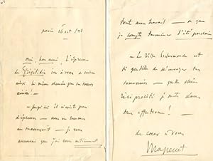 1898 Jules Massenet Writes About Griselidis