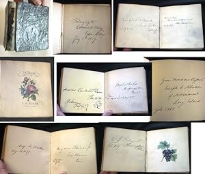 YALE COLLEGE CLASS OF 1837 AUTOGRAPH ALBUM WITH OVER 90 AUTOGRAPHS AND INSCRIPTIONS INCLUDING REP...