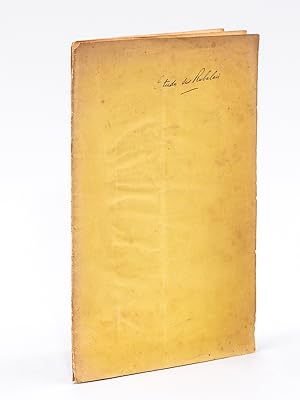 Essais d'Etudes bibliographiques sur Rabelais (Allemagne et Angleterre) [ Edition originale dédic...