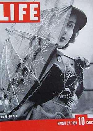 Life Magazine March 27, 1939 -- Cover: Spring Shower