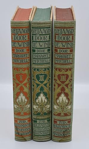 GEJAAGD DOOR DE WIND; [GONE WITH THE WIND; Complete in Three Volumes]