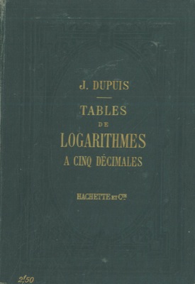 Tables de logarithmes a cinq decimales.