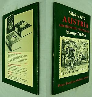 MINKUS AUSTRIA, LIECHTENSTEIN, SWITZERLAND STAMP CATALOG. (1972 EDITION)
