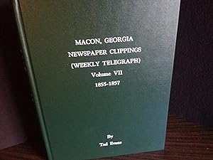 Macon, Georgia Newspaper Clippings (Weekly Telegraph) 1855 - 1857