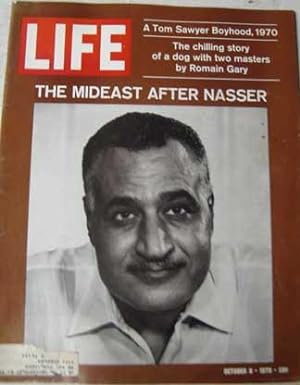 Life Magazine October 9, 1970 - Cover: Nasser