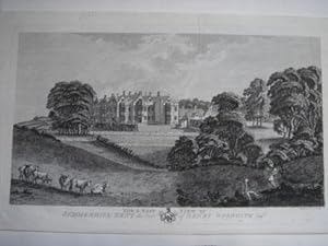 Antique Engraving Illustrating Summerhill in Kent, the Seat of Henry Woodgate, Esq. From Edward H...