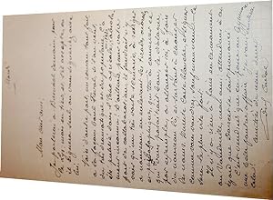 Lettre autographe signée Édouard Cadol, il parlera à Busnach du Lys. Il donne carte blanche à son...