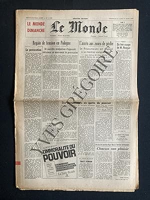 LE MONDE-N°11230-DIMANCHE 8 ET LUNDI 9 MARS 1981