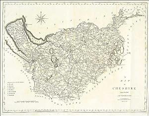 Antique Map of Cheshire by John Cary. 1805