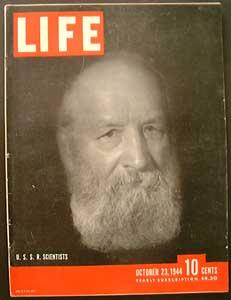 Life Magazine October 23, 1944 - Cover: U.S.S.R. Scientists