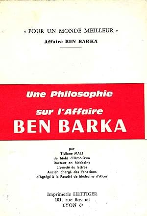 Une philosophie sur l'affaire Ben Barka