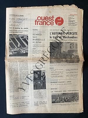 OUEST FRANCE-LUNDI 17 JANVIER 1972