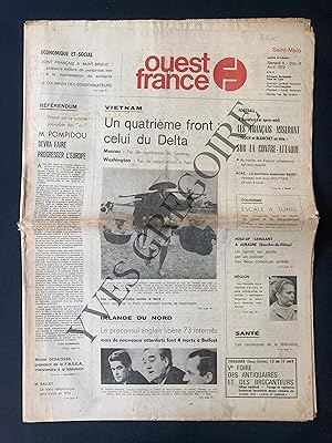 OUEST FRANCE-SAMEDI 8 ET DIMANCHE 9 AVRIL 1972