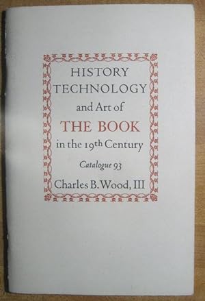History, Technology, and Art of the Book in the 19th Century; Catalogue 93