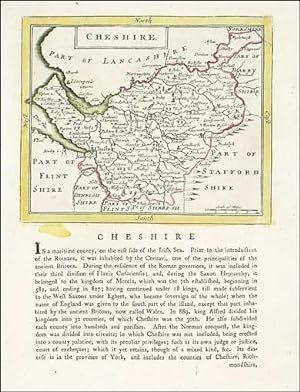 Antique map of Cheshire by John Seller. 1787