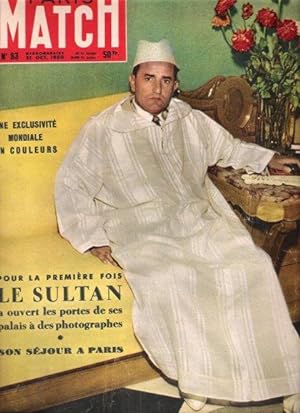 Paris Match N° 83 . 21 Octobre 1950 : Le Sultan a Ouvert les Portes De Ses Palais , Son Séjour à ...