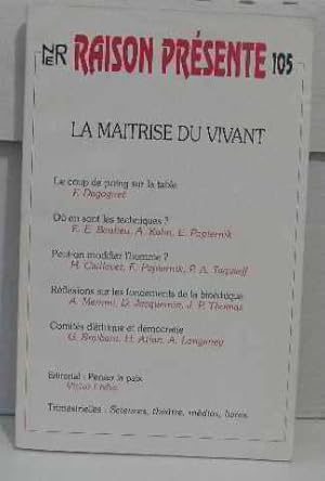 La maitrise du vivant