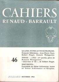 Cahiers Renaud- Barrault N° 46 : Quatre jeunes auteurs Français : François Billetdoux, Jean-Pierr...