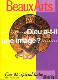 Beaux Arts N° 106 Novembre 1992 . Dieu A-t-il Une Image ? Greenaway . Louise Bourgeois . L'art et...
