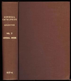 General Catalogue of Books offered to the Public at the Affixed Prices by Bernard Quaritch, A. Vo...