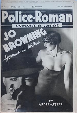Jo Browning Homme du Milieu - Police-Roman n°31 du 25-11-1938