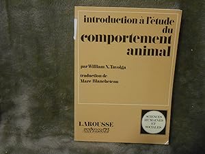 Introduction a l'etude du comportement animal