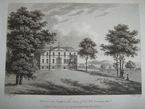 Original Antique Engraving Illustrating Hooton in Cheshire, The Seat of Sir William Stanley. By W...