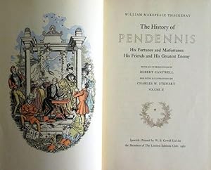 THE HISTORY OF PENDENNIS. HIS FORTUNES AND MISFORTUNES HIS FRIENDS AND HIS GREATEST ENEMY