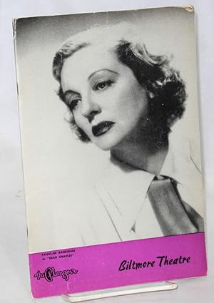 Tallulah Bankhead in Dear Charles, The Playgoer: The Magazine in the Theatre [Playbill/program]