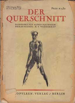 Der Querschnitt. VIII. Jahrgang, Heft 8. August 1928.