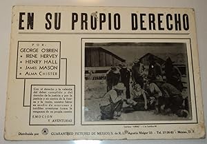 "EN SU PROPRIO DERECHO": A VINTAGE LOBBY CARD WITH AN ORIGINAL PHOTO FOR THE MEXICAN RELEASE OF T...