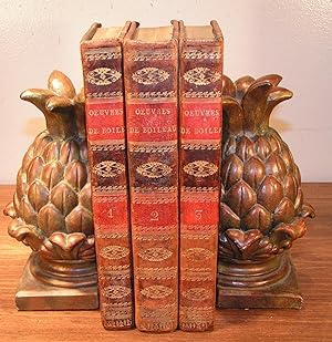 ŒUVRES DE BOILEAU (en 3 volumes, 1815, reliures d’époque