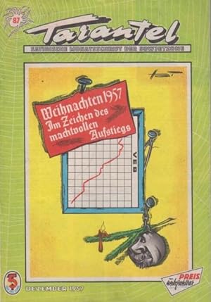 Tarantel. Satirische Monatsschrift der DDR [ später: der Sowjetzone ]. Heft 87 von Dezember 1957.
