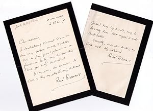 Lettre Autographe signée René Doumic en date du 28 Mai 1906. Demande un entretien à son interlocu...