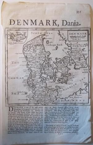 Denmark, Dania. Map from A system of Geography