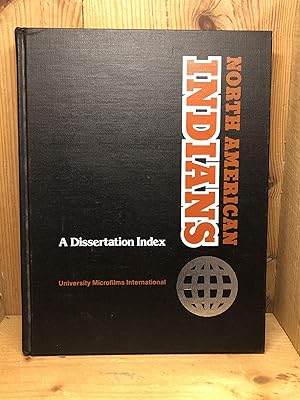 North American Indians: A dissertation index