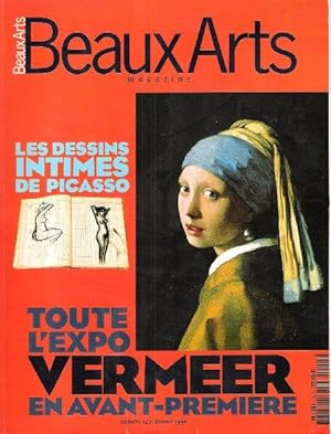 Beaux Arts N° 142 . Février 1996 : Cary Hill - Vermeer - Picasso - Baldus - Valadon - Claude Pomp...
