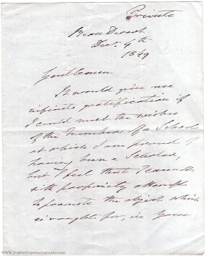 Autograph Letter Signed to 'Messrs Waterfield and Balfour', (Henry William Paget, 1768-1854, M.P....