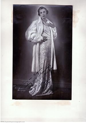 Fine portrait photograph, by Ghitta Carell, signed 'Baby', (Infanta of Spain, 1909-2002, Princess...