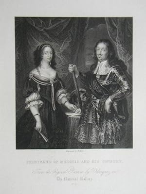 Ferdinand Of Medicis And His Consort. From the Original Picture by Valasquez in The National Gall...
