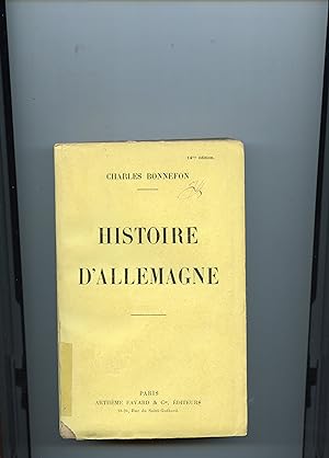 HISTOIRE D'ALLEMAGNE.