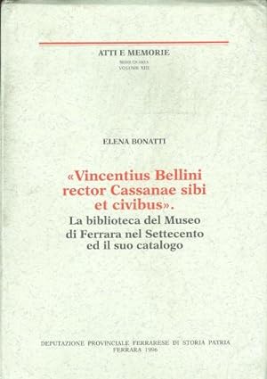 Vincentius Bellini rector Cassanae sibi et civibus