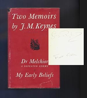TWO MEMOIRS. Dr. Melchior: A Defeated Enemy And My Early Beliefs. George (Dadie) Ryland's Copy