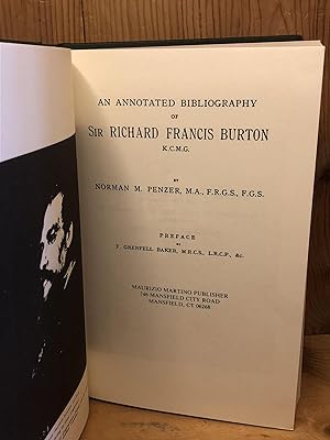 AN ANNOTATED BIBLIOGRAPHY OF SIR RICHARD FRANCIS BURTON