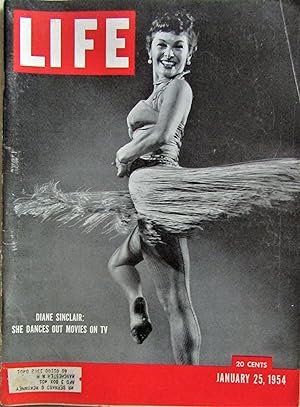 Life Magazine January 25, 1954 -- Cover: Diane Sinclair