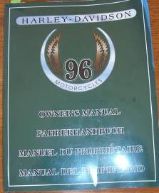 Harley-Davidson 96 Motorcycles Owner's Manual